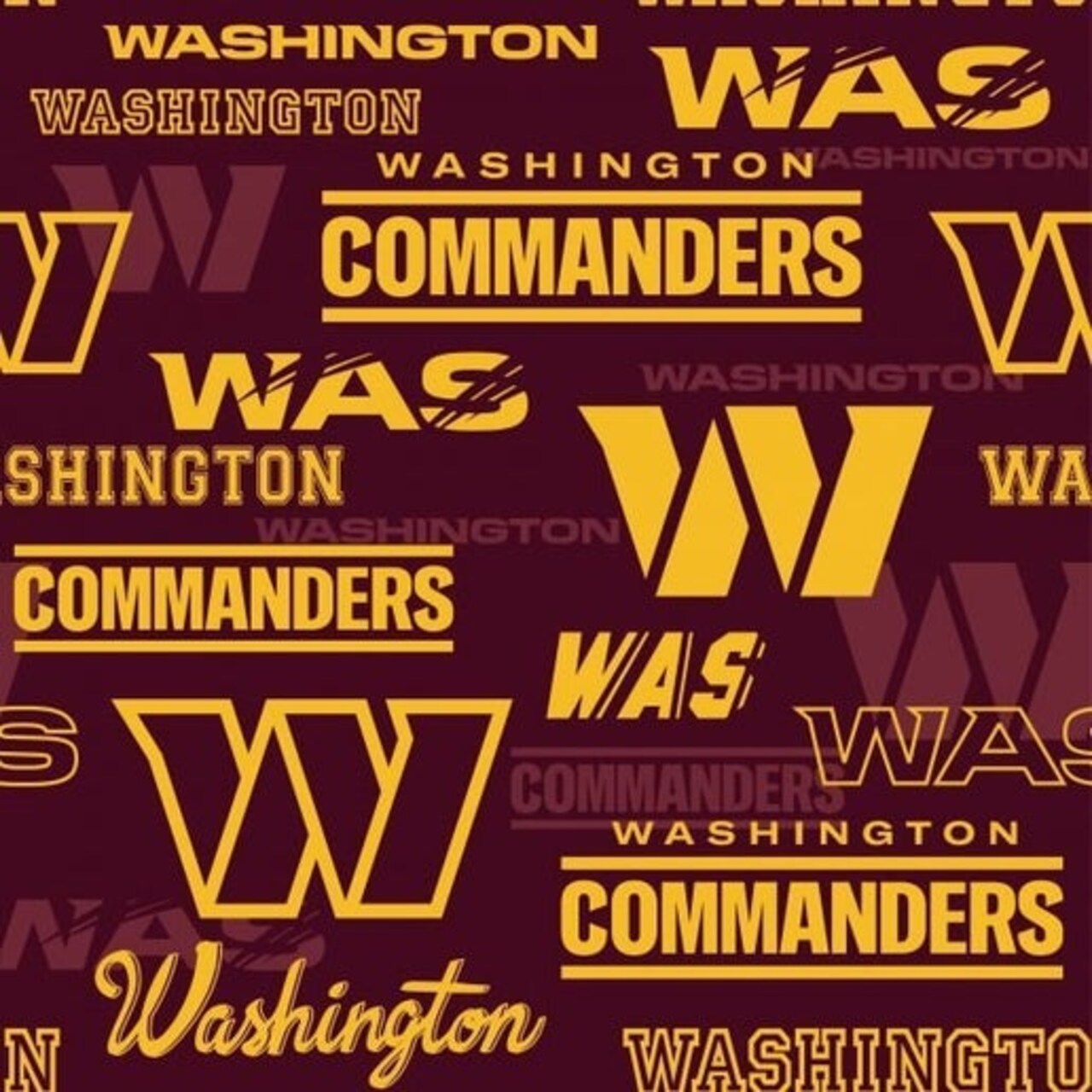 Licensed NFL Washington Commanders Cotton 70530-D Fabric by the Yard